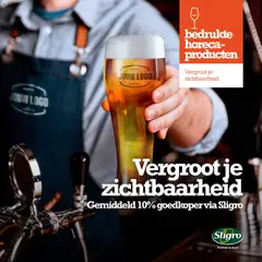 Prévisualisation de Brochure bedrukte horeca producten du magasin Sligro formulaire valide 27/10/2025