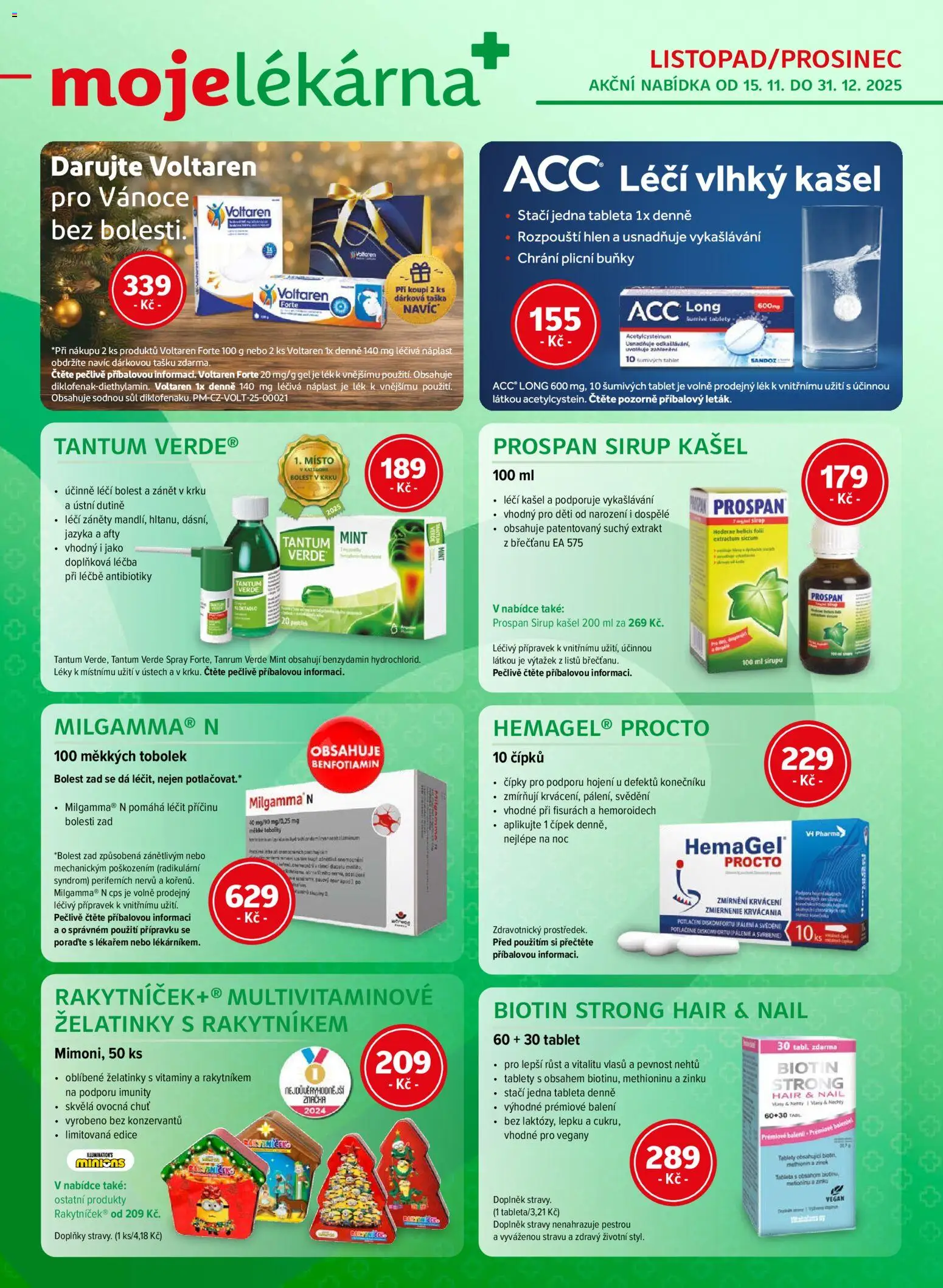 Náhled nabídky: Moje lékárna Leták platný od 15.11.2025
