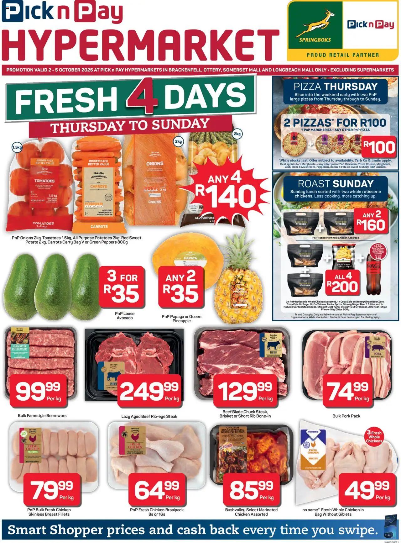 Pick n Pay Western Cape - Hypermarket Fresh Specials from 02/10 - 05/10/2025 > Promotions