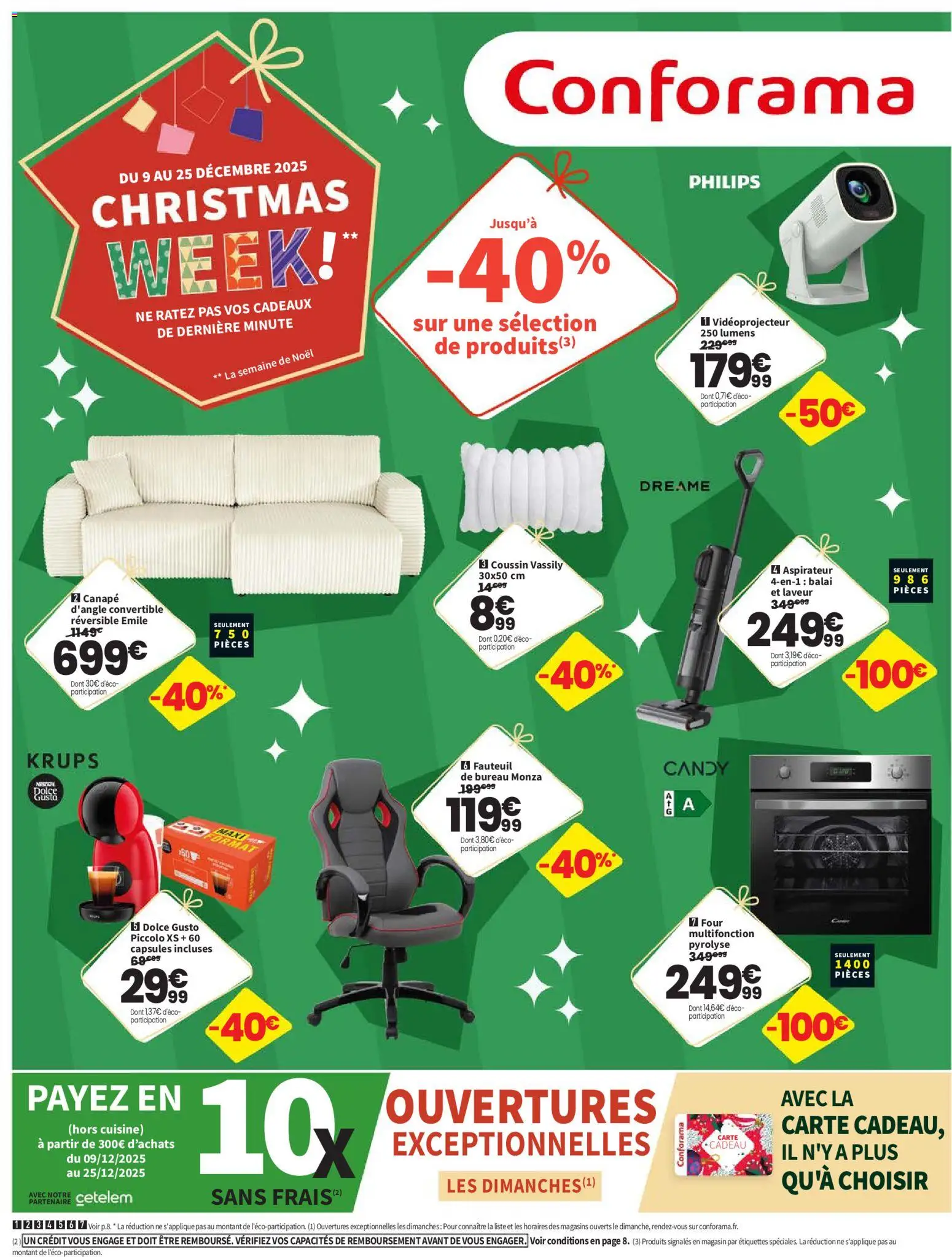 Prévisualisation de Christmas week du magasin Conforama formulaire valide 09/12/2025