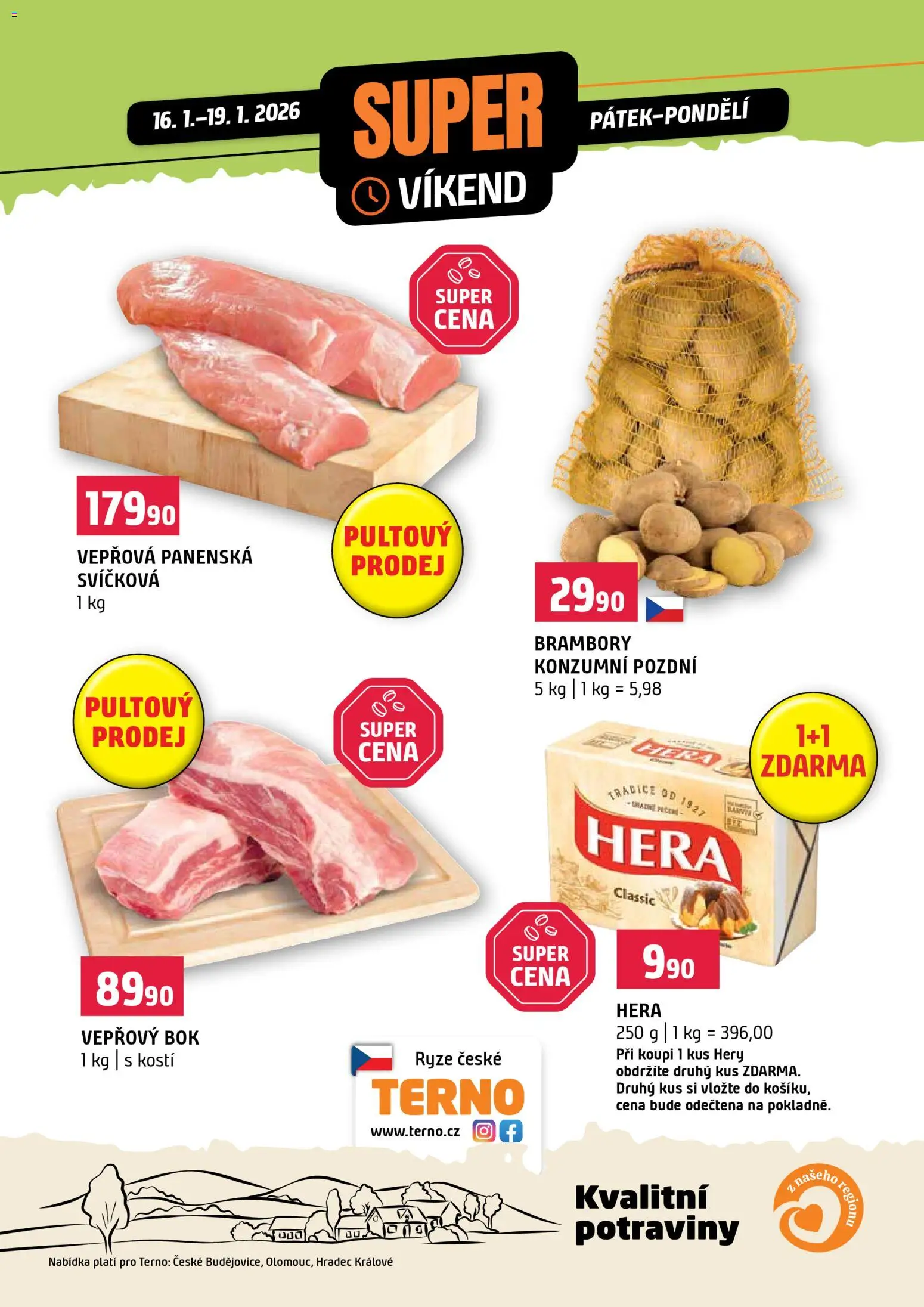 Náhled nabídky: Terno Super víkend platný od 16.01.2026