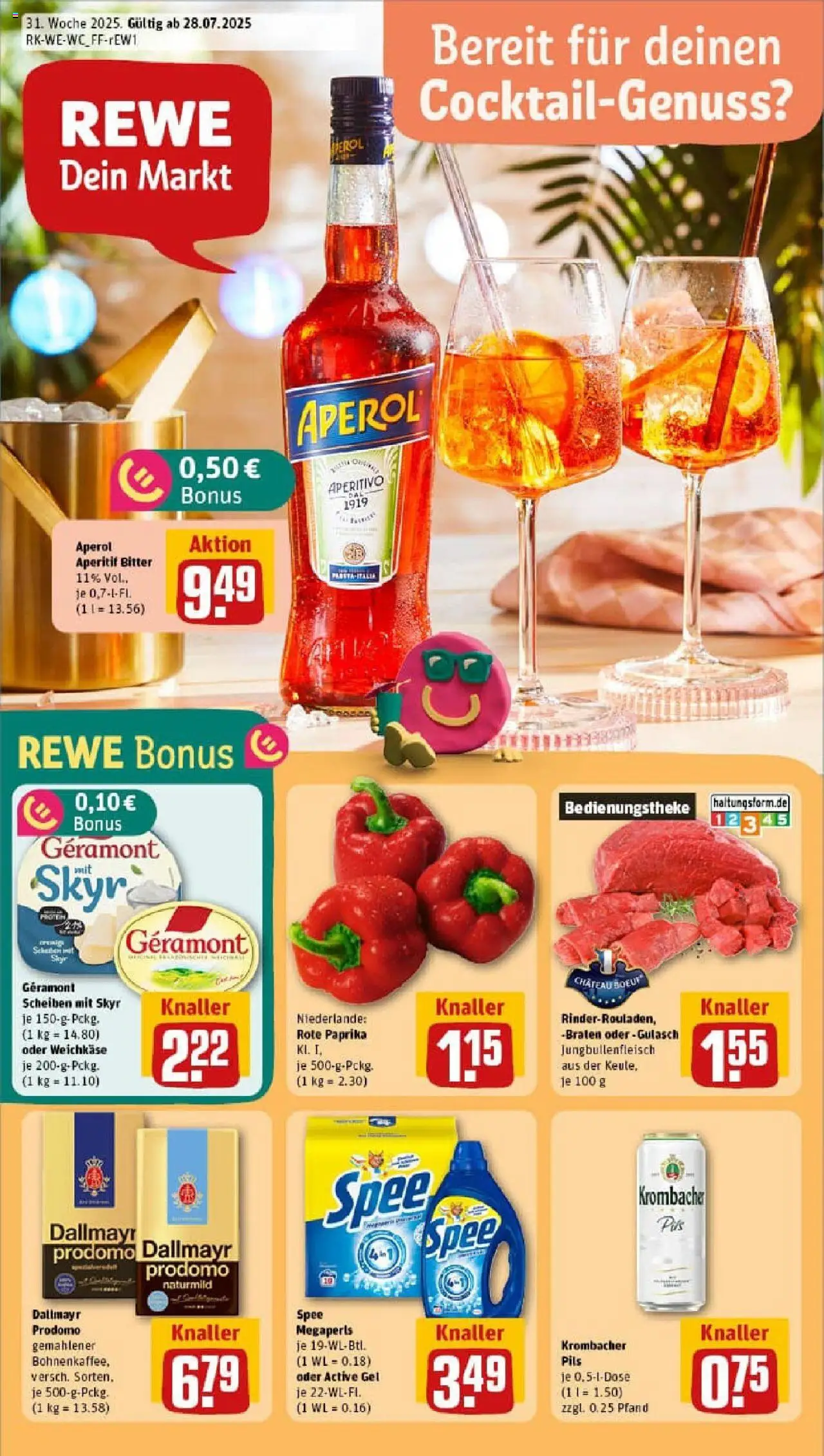 REWE Prospekt ab 27.07.2025 nächste Woche - Prospekt Köln / Neustadt-Süd	