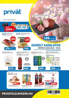 PRIVÁT - PRIVÁT akciós újság megtekintése, amely érvényes 2026.03.26.-től