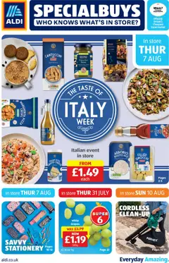 Preview of Aldi Weekly offers UK Specialbuys valid from 07/08/2025
