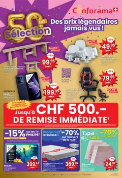Vorschau des Merkblatts Conforama aktionen Sélection vom Shop Conforama gültig von 04.03.2026 bis 17.03.2026