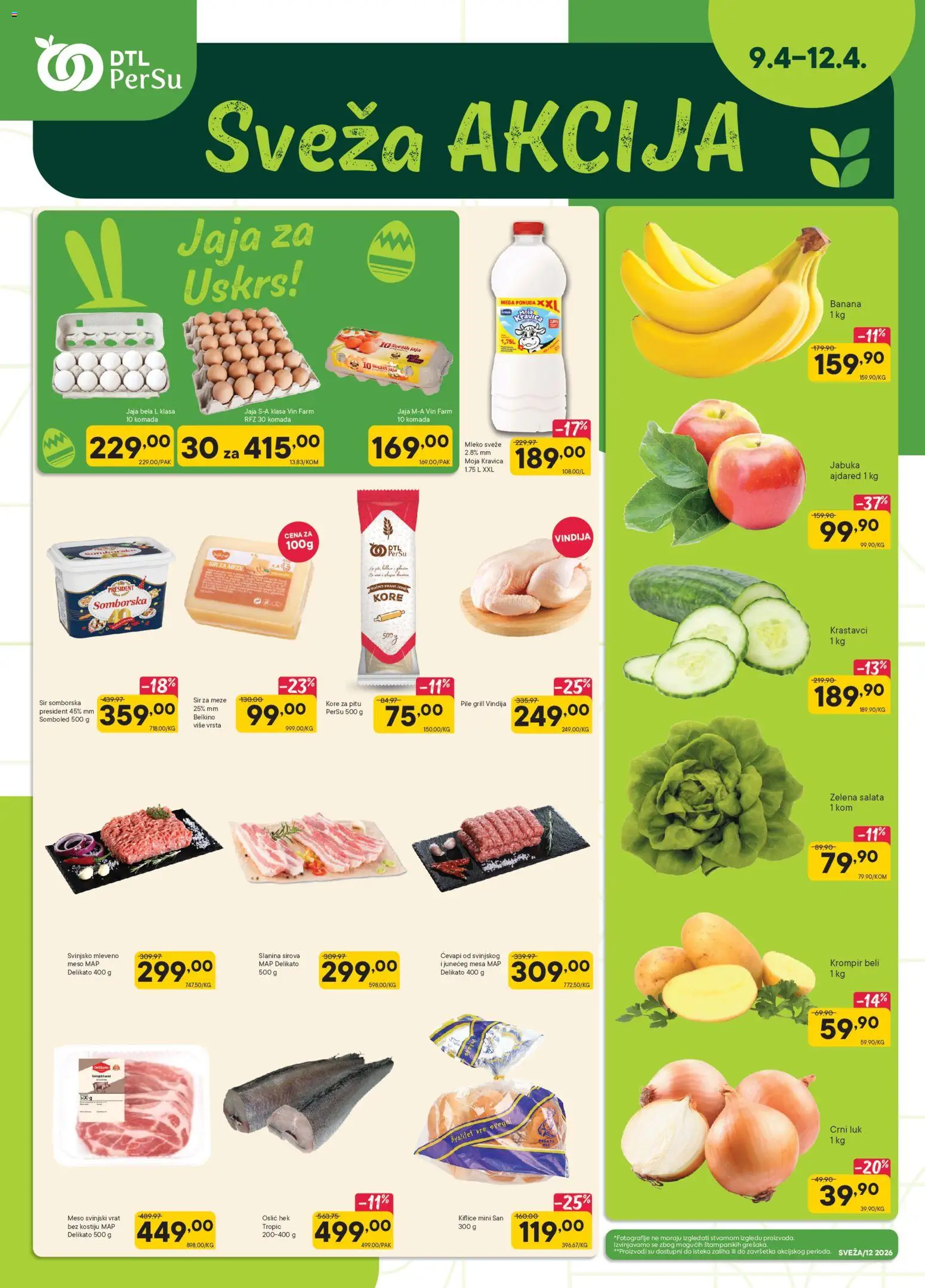 Pregled PerSu kataloga - važi od 09.04.2026