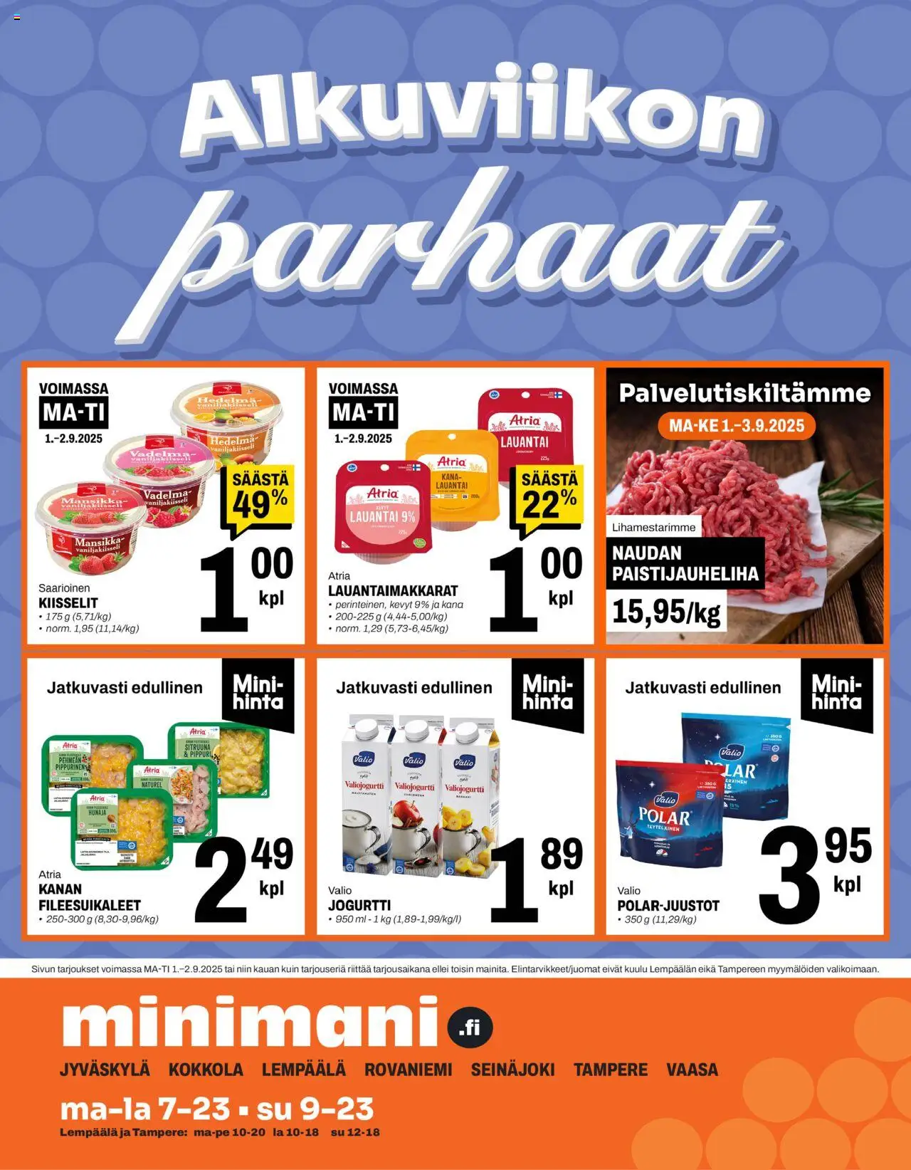 Minimani-kaupan Tarjoukset voimassa 01/09/2025 - Sivulla 1