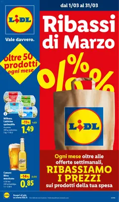 Anteprima dell'opuscolo Volantino Ribassi Marzo dal negozio Lidl valido da 01/03/2026