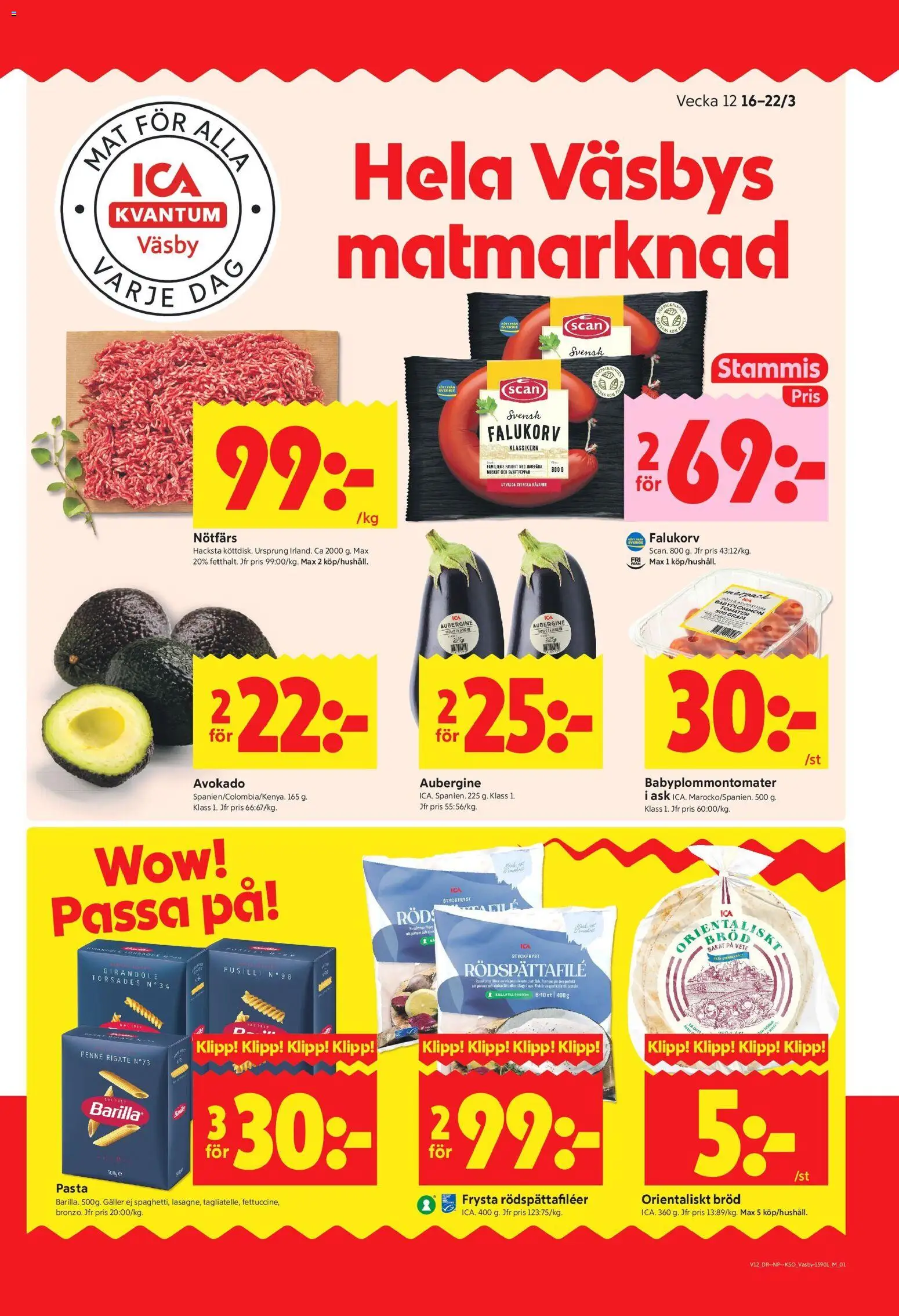 Förhandsgranska reklamblad Upplands Väsby från butik ICA Kvantum gäller från 16/03/2026