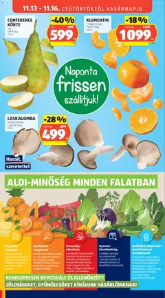 Aldi - Akciós újság Aldi megtekintése, amely érvényes 2025.11.13.-től | Oldal: 8