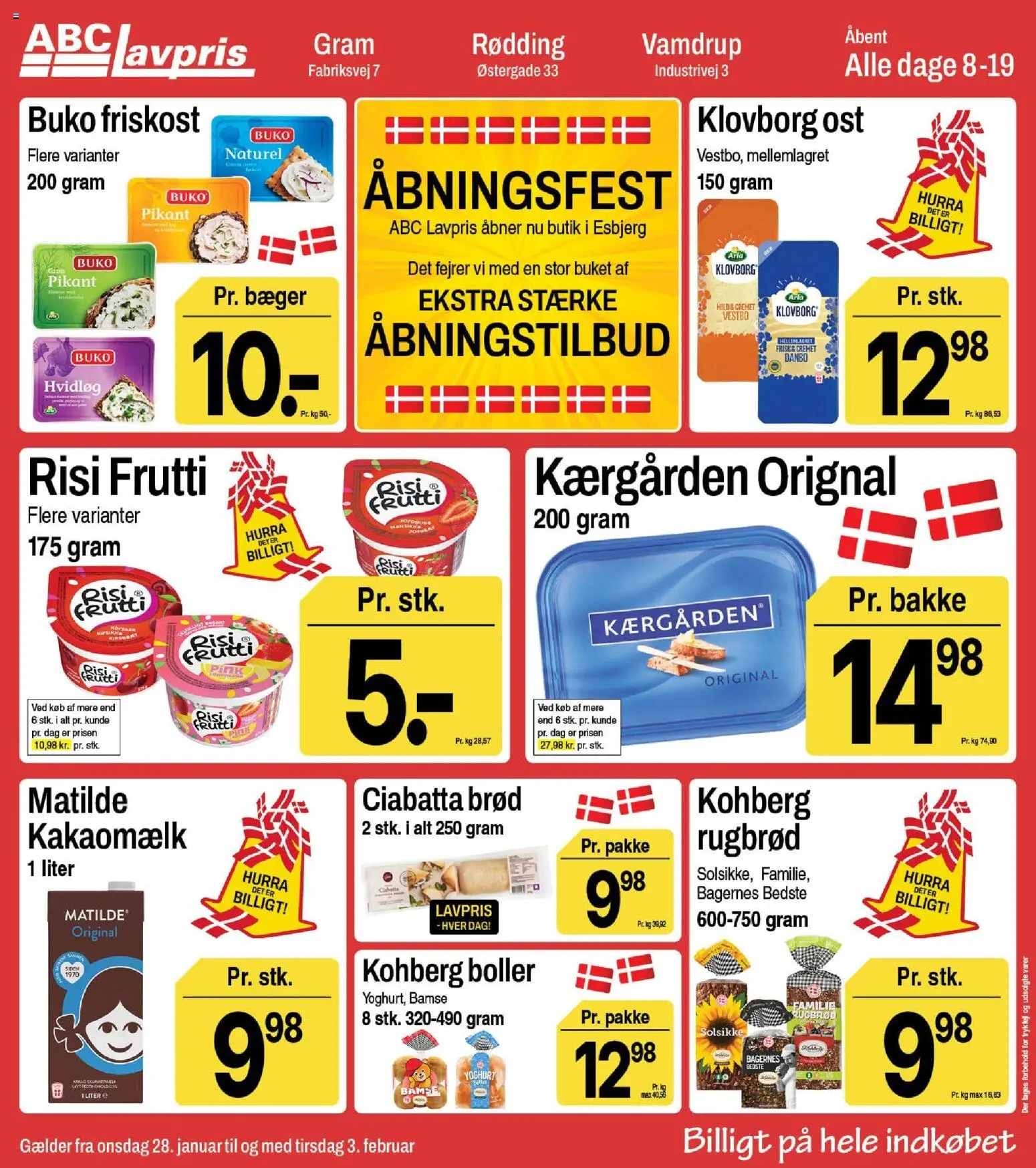 Eksempel på tilbudsavis Gram fra butik Abc Lavpris gyldig fra 28/01/2026