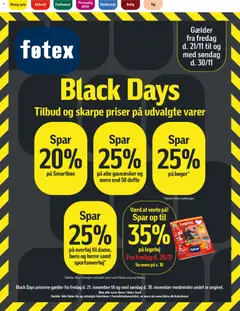 Eksempel på tilbudsavis Black Friday fra butik Føtex gyldig fra 21/11/2025