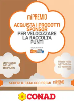 Anteprima dell'opuscolo Volantino Mi Premio Piemonte dal negozio Conad valido da 09/10/2025