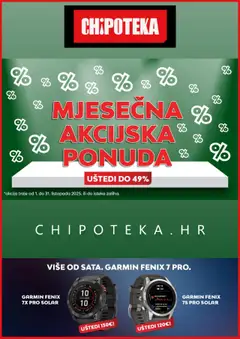 Pregled letka Katalog trgovine Chipoteka vrijedi od 15.10.2025