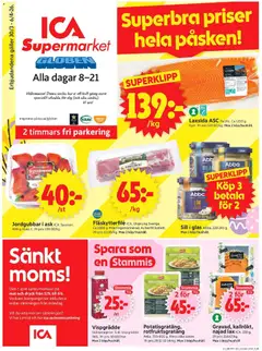 Förhandsgranska reklamblad Stockholm Globen från butik ICA Supermarket gäller från 30/03/2026