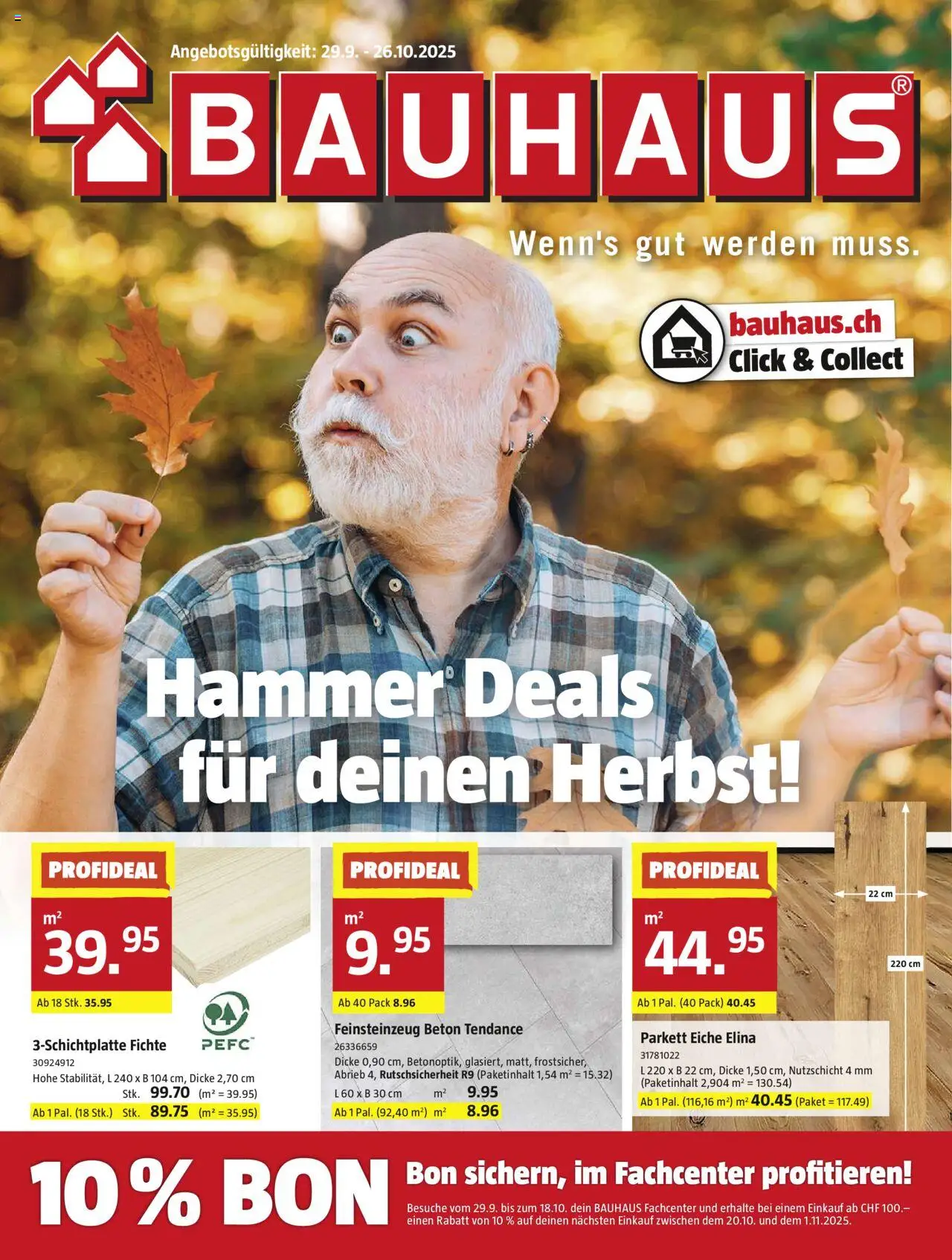 Bauhaus Aktionen ab 29.09.2025 - Seitennummer 1