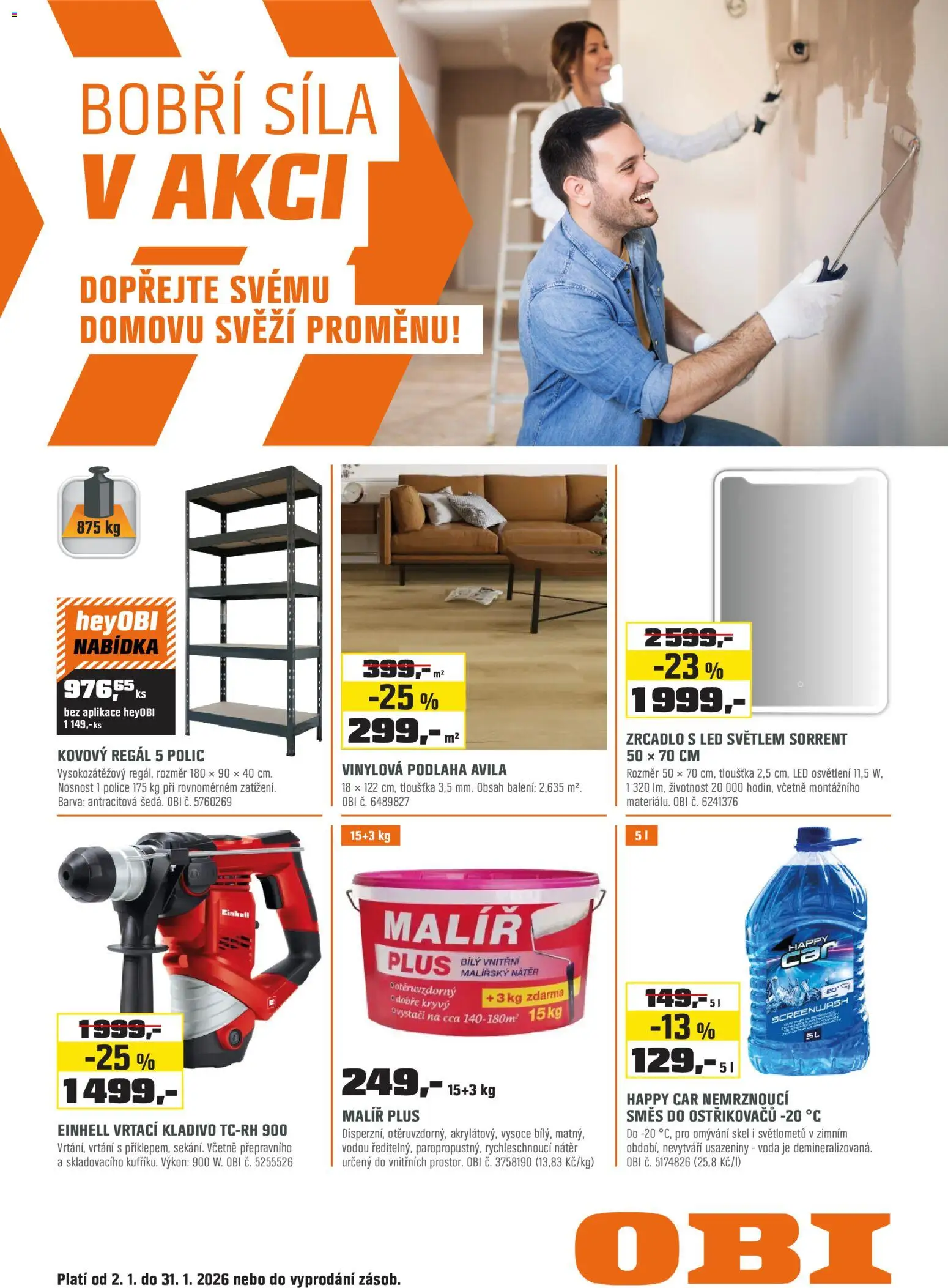 Náhled nabídky: OBI Leták - Bobří síla v akci platný od 02.01.2026