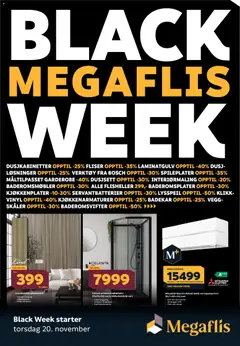 Forhåndsvis Black Friday fra butikk Megaflis gyldig fra 20/11/2025