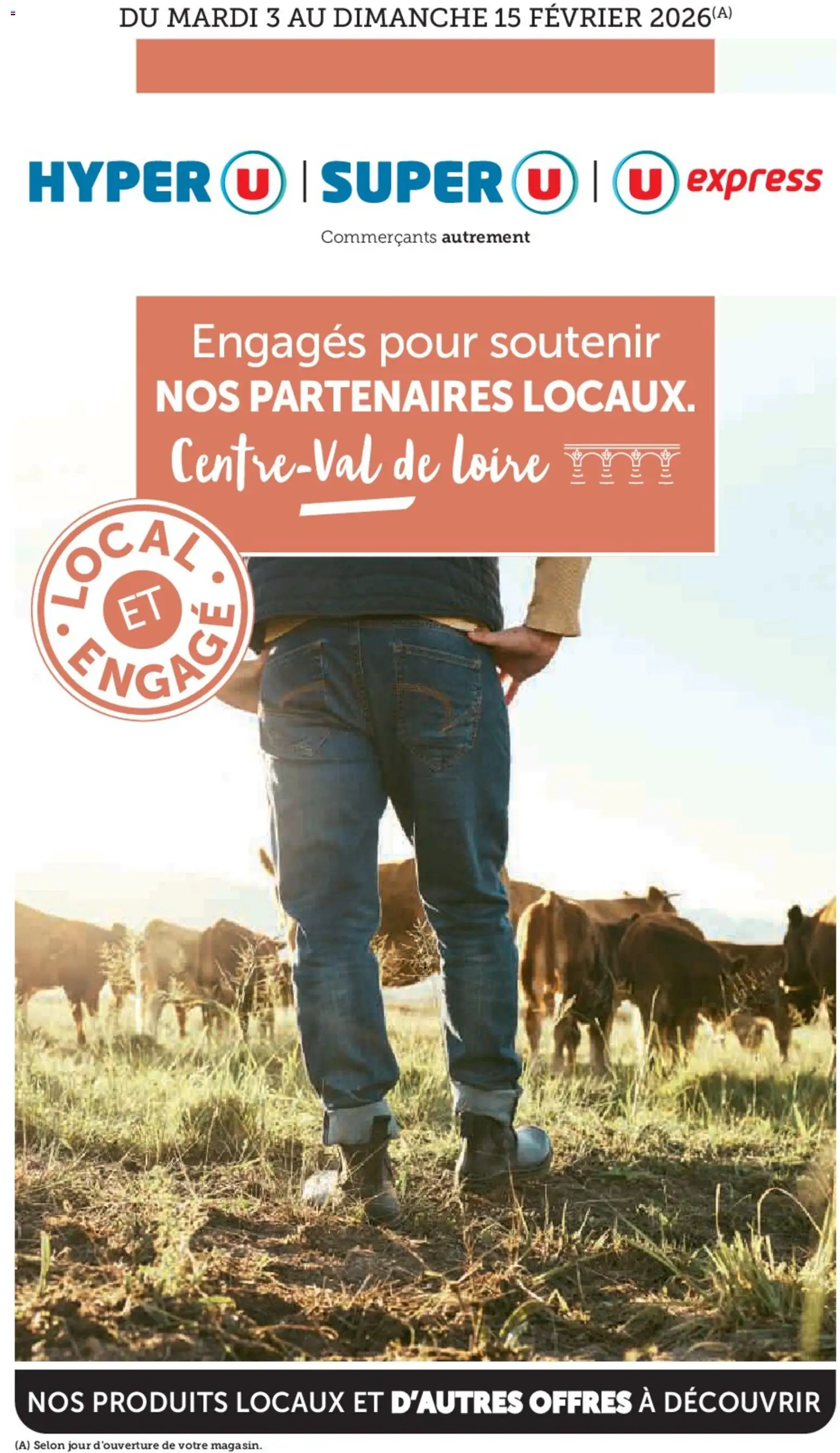 Prévisualisation de Engagés pour soutenir nos partenaires locaux Centre-Val de Loire du magasin Hyper U formulaire valide 03/02/2026