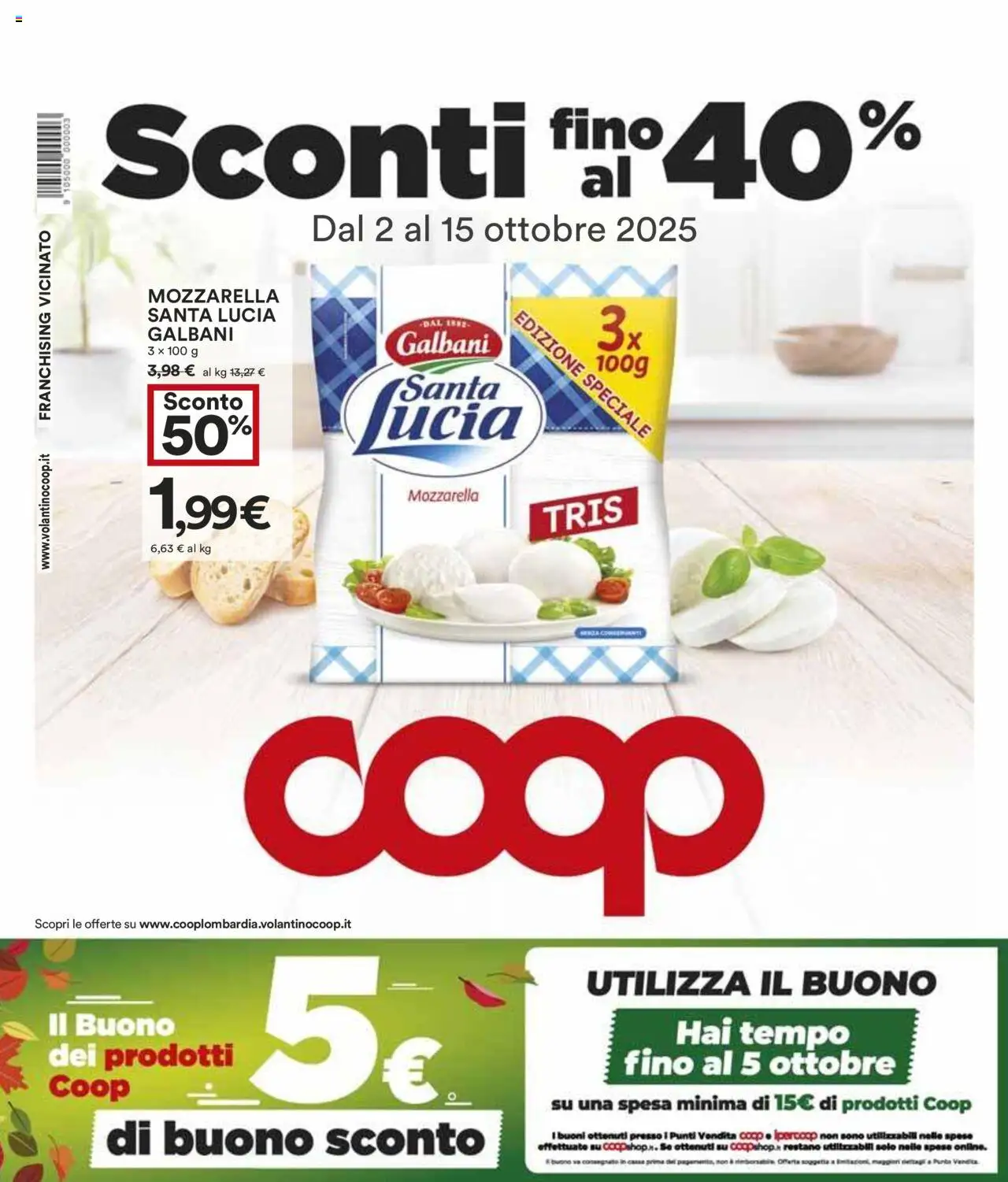 Volantino COOP valido da 02/10/2025 numero di pagina 1