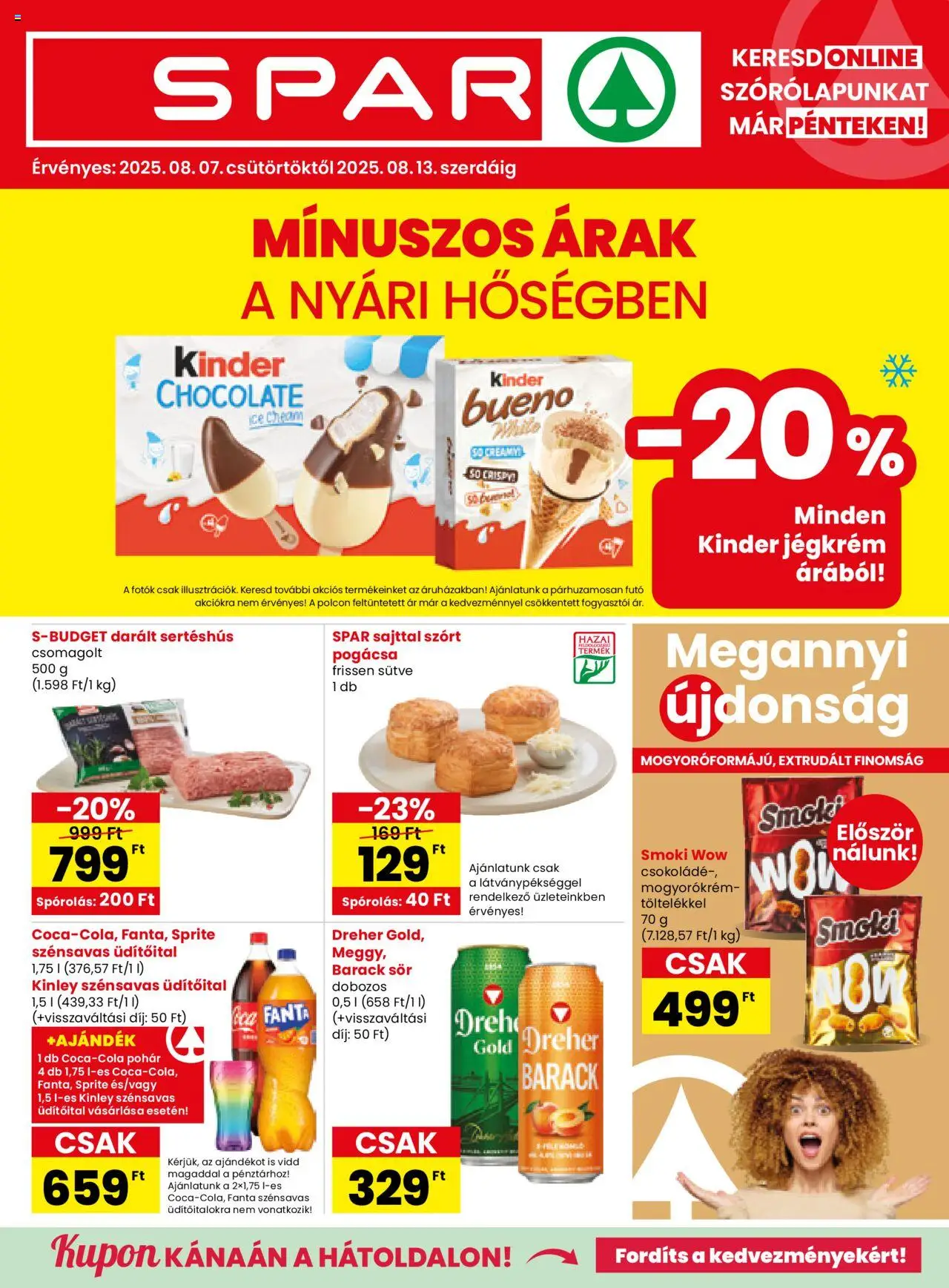 Spar aktuális szórólap, érvényes 2025.08.07.-től - 1 oldal