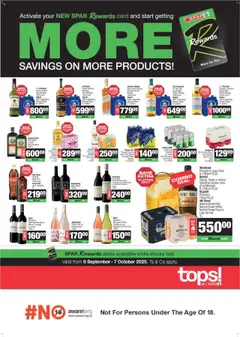 Preview of Tops at Spar flyer valid from 08/09/2025