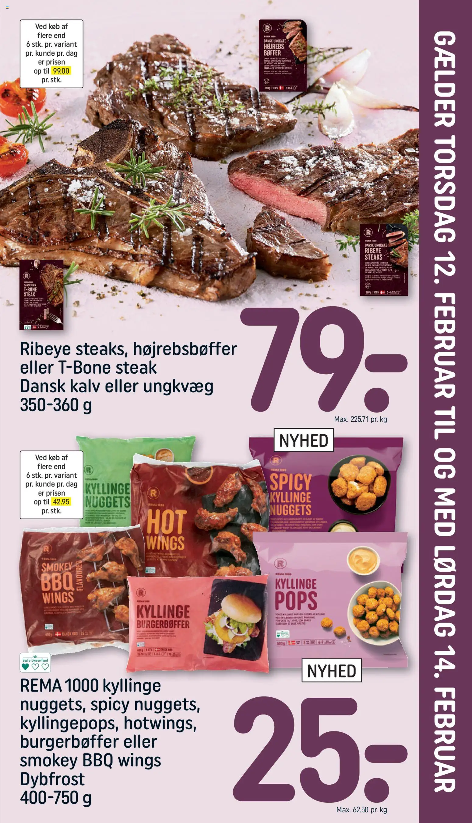 Eksempel på tilbudsavis Indstik fra butik Rema 1000 gyldig fra 12/02/2026