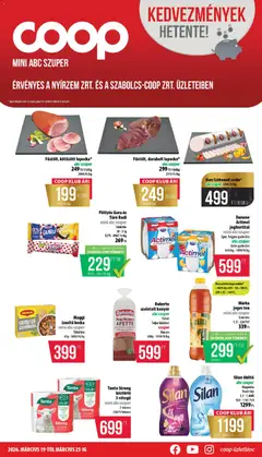 COOP - COOP - Mini & Abc & Szuper / Nyírzem megtekintése, amely érvényes 2026.03.19.-től