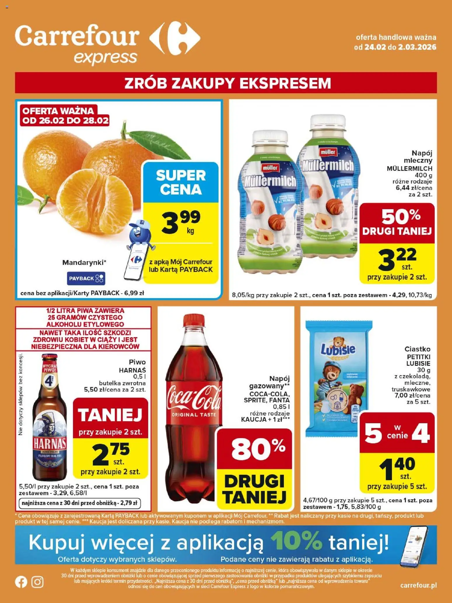 Pogląd gazetki "Express II" ze sklepu Carrefour ważnej od 24.02.2026