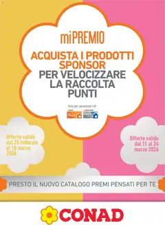 Anteprima dell'opuscolo Volantino Mi Premio Lazio dal negozio Conad valido da 25/02/2026