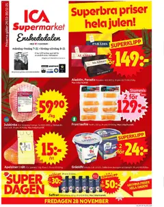 Förhandsgranska reklamblad Enskededalen från butik ICA Supermarket gäller från 24/11/2025