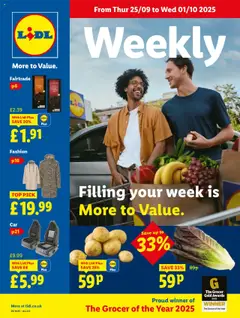 Preview of Lidl Lidl Weekly Wales valid from 25/09/2025