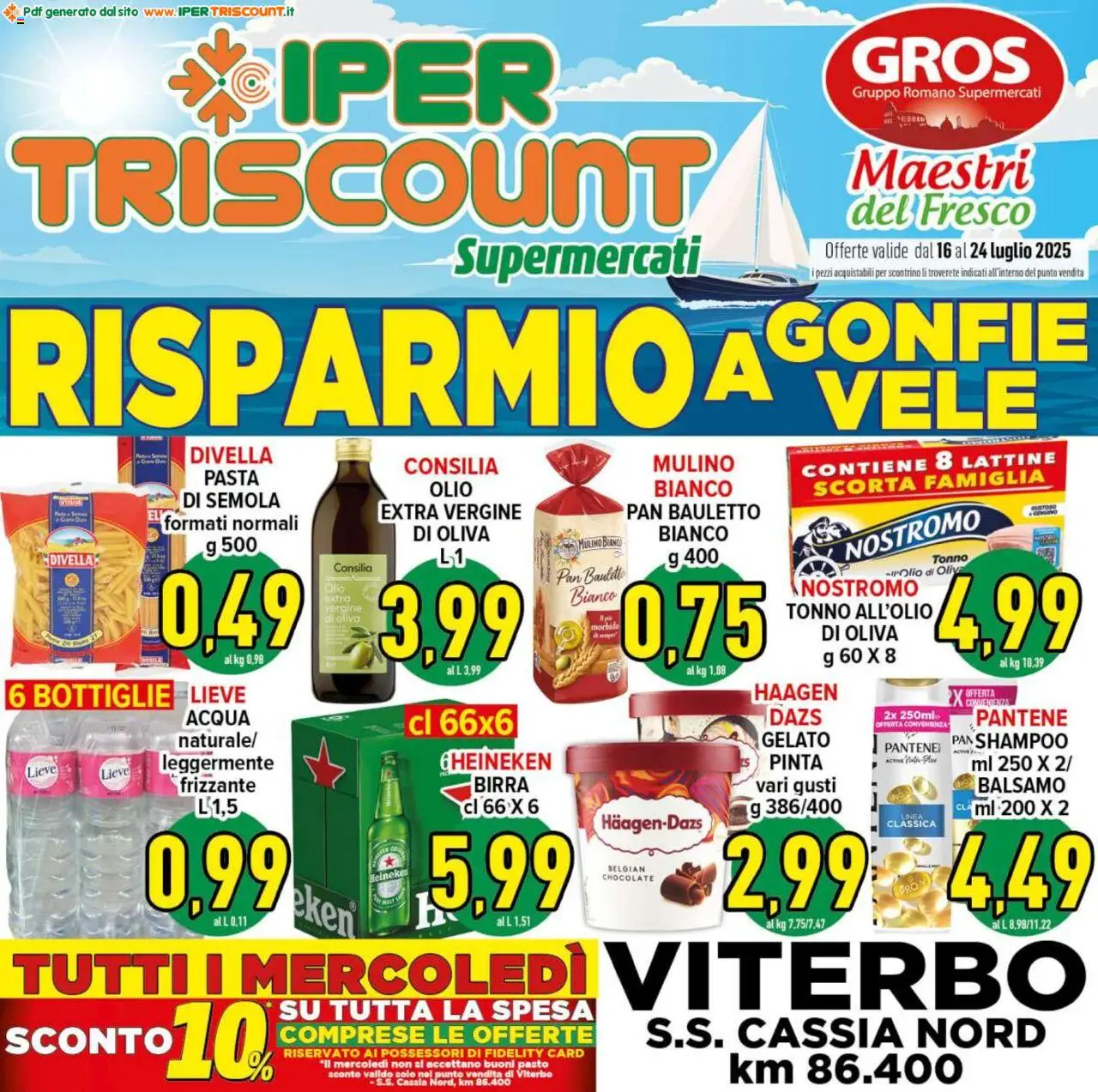Volantino Ipertriscount valido da 16/07/2025 numero di pagina 1