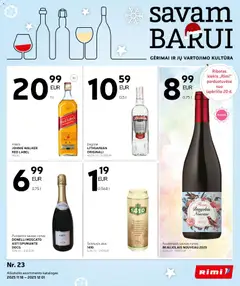 Rimi parduotuvės leidinio Leidinys - Alkoholinių gėrimų galiojančio nuo 2025.11.18 peržiūra