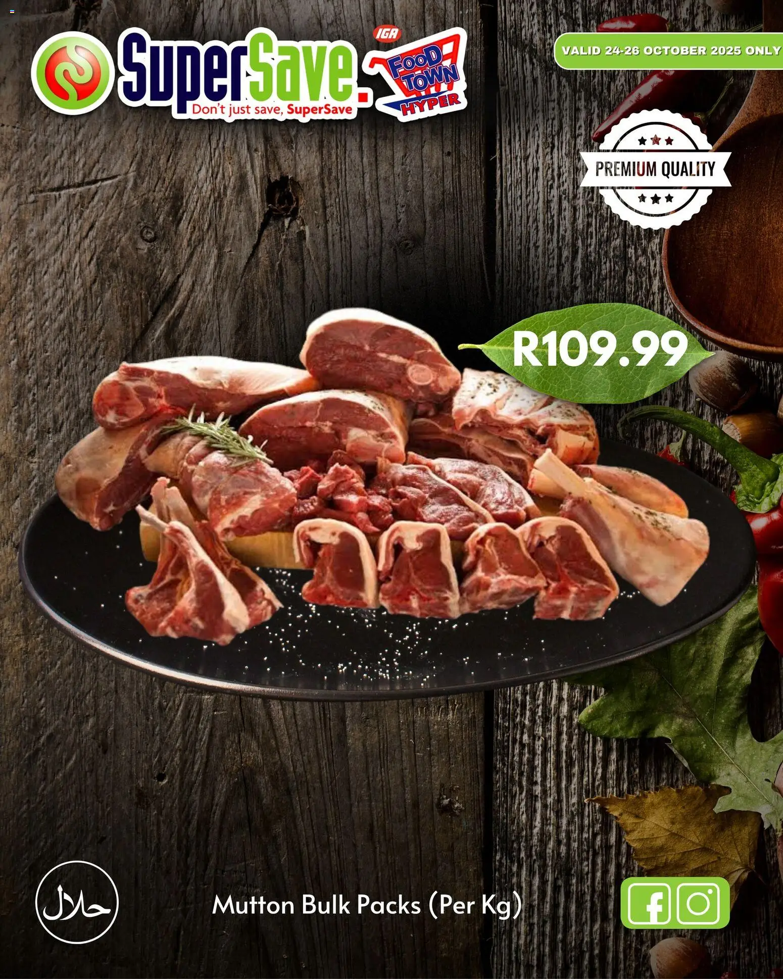 Super Save Butchery Specials from 24/10 - 26/10/2025 > Promotions