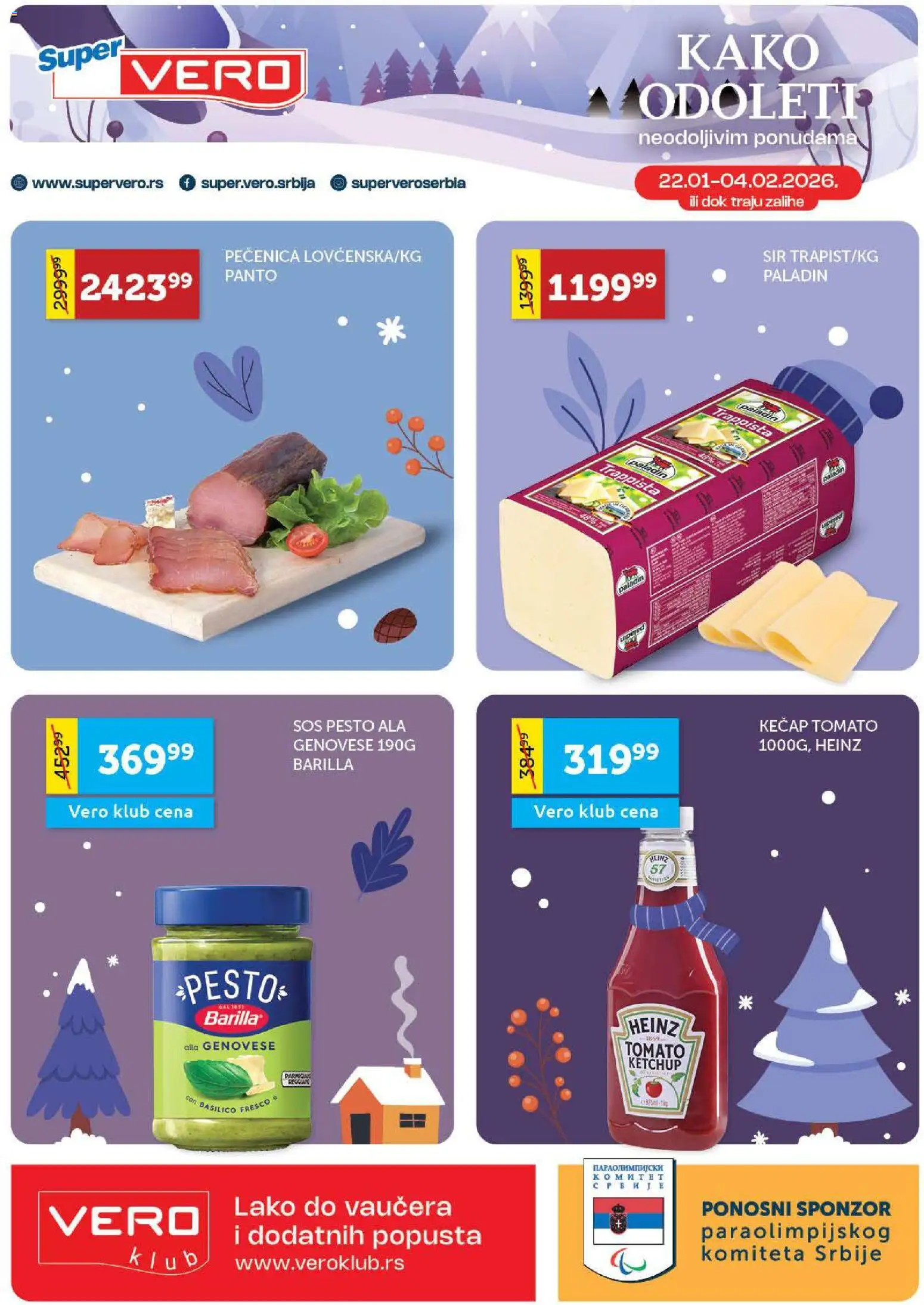 Pregled SuperVERO kataloga - važi od 22.01.2026