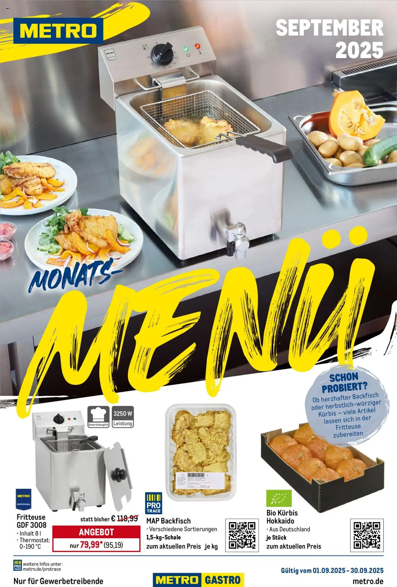 Metro Prospekt ab 01.09.2025 - Monats-Menü