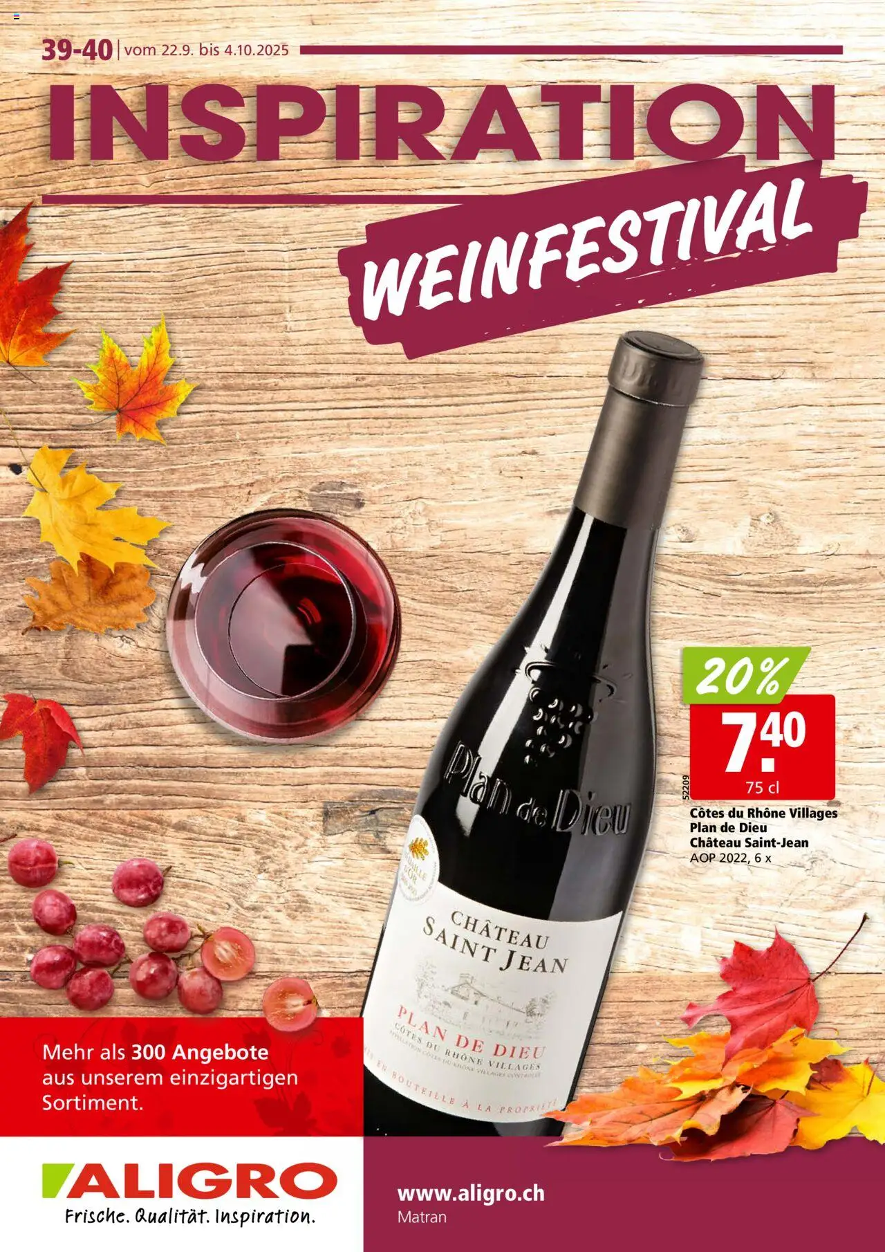 Aligro Aktionen Weinmesse ab 22.09.2025 - Seitennummer 1