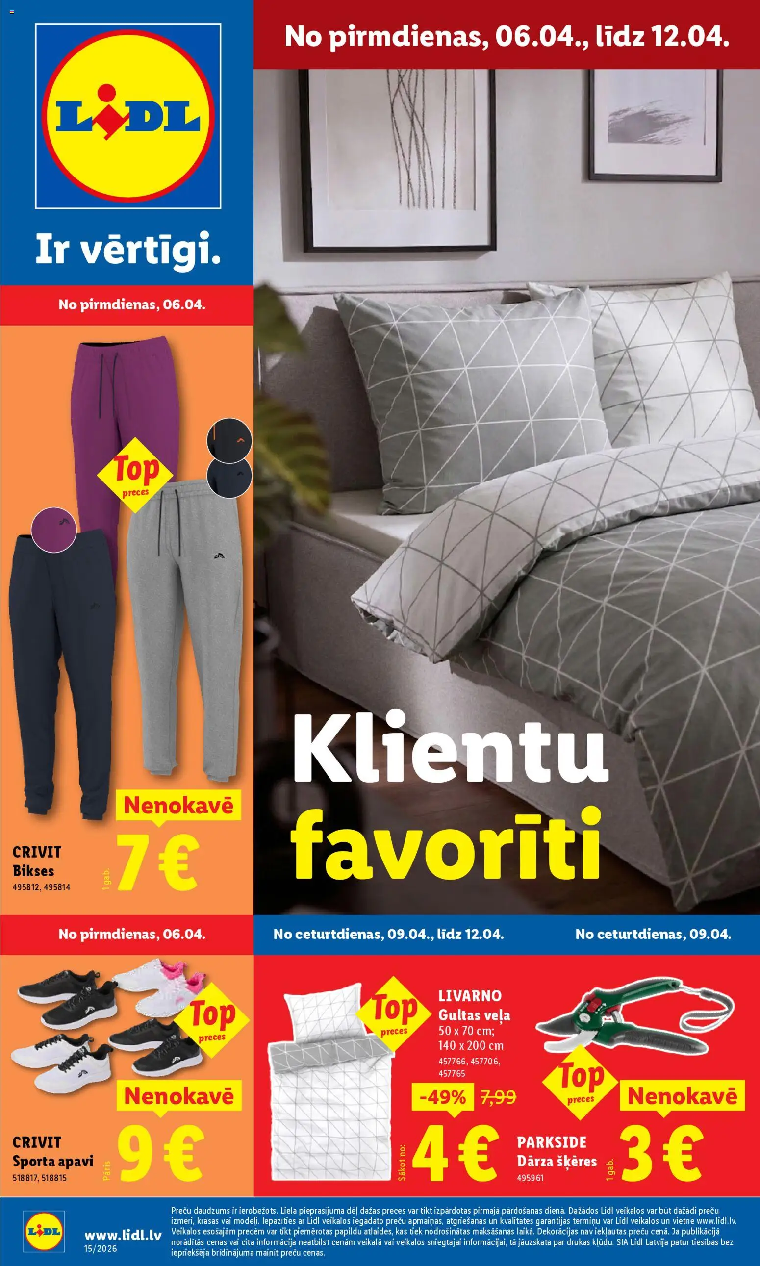 Skatīt Lidl akciju bukletu, derīgs no 06.04.2026.