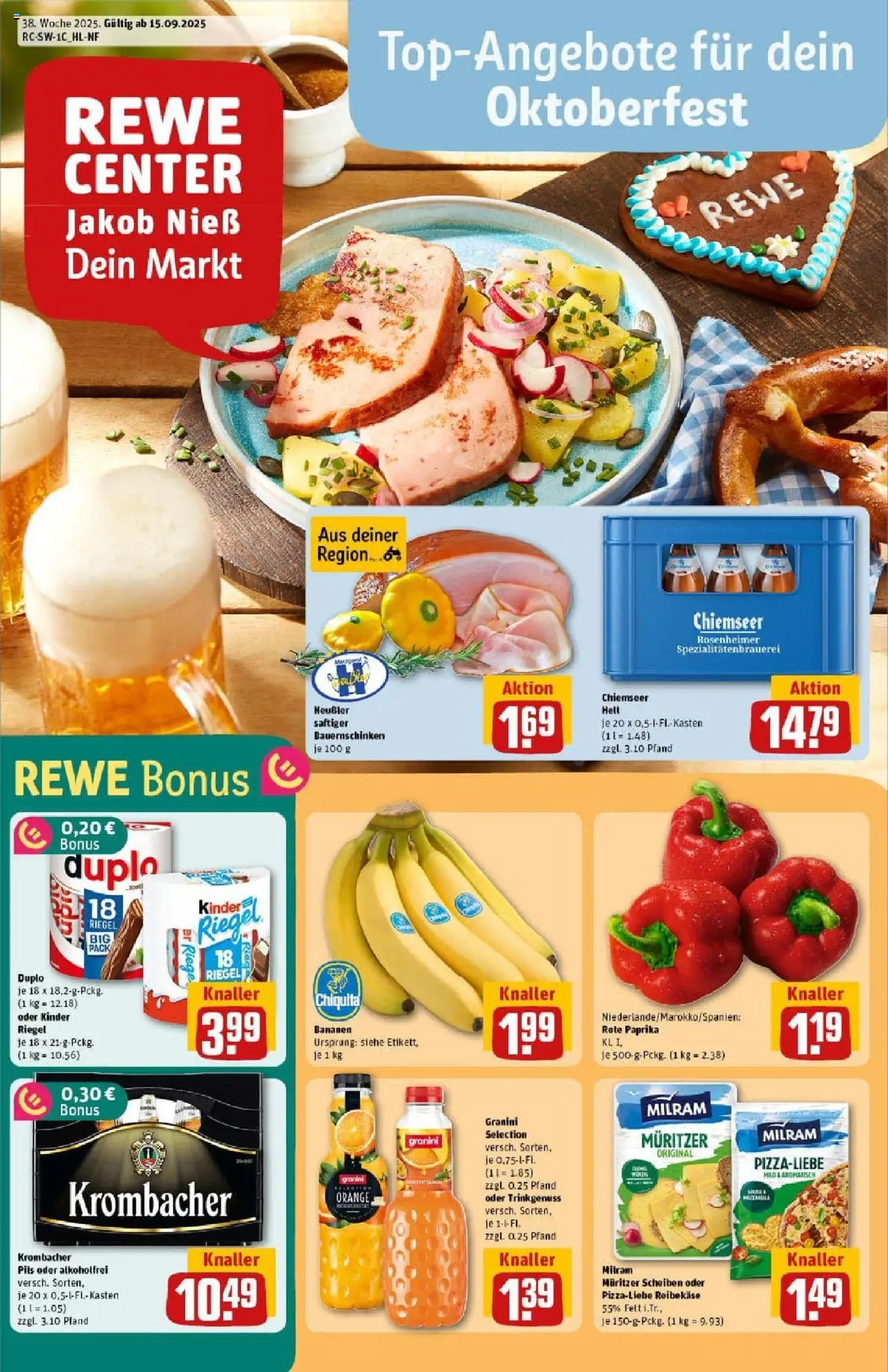 REWE Prospekt ab 14.09.2025 nächste Woche - Prospekt Heidenheim	