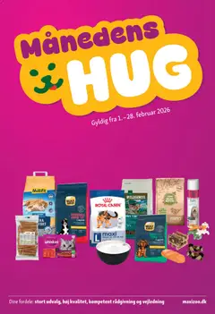 Eksempel på tilbudsavis Månedsavis Februar fra butik Maxi Zoo gyldig fra 01/02/2026
