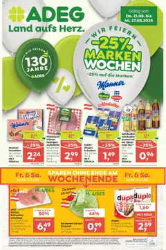 Vorschau der Angebote: ADEG Flugblatt gültig ab 21.08.2025
