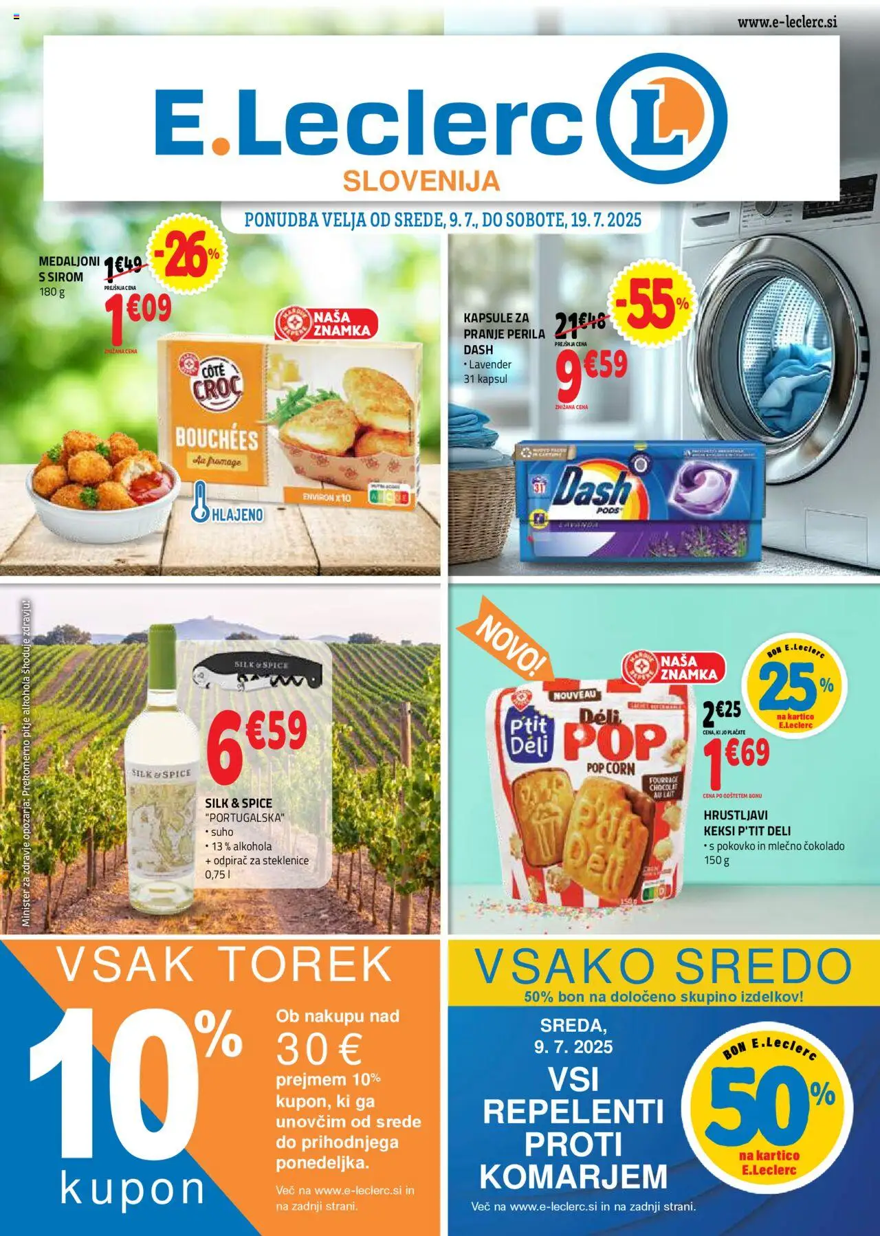 E.leclerc Katalog od 09.07.2025 - aktualna ponudba - stran 1 - Keksi