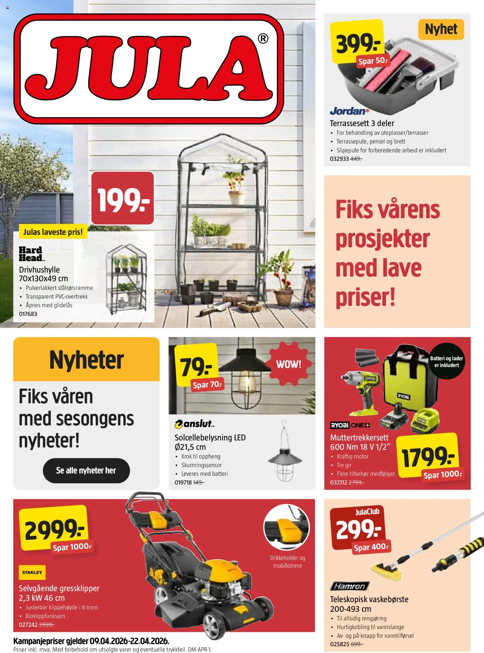 Forhåndsvis Jula kundeavis fra butikk Jula gyldig fra 09/04/2026