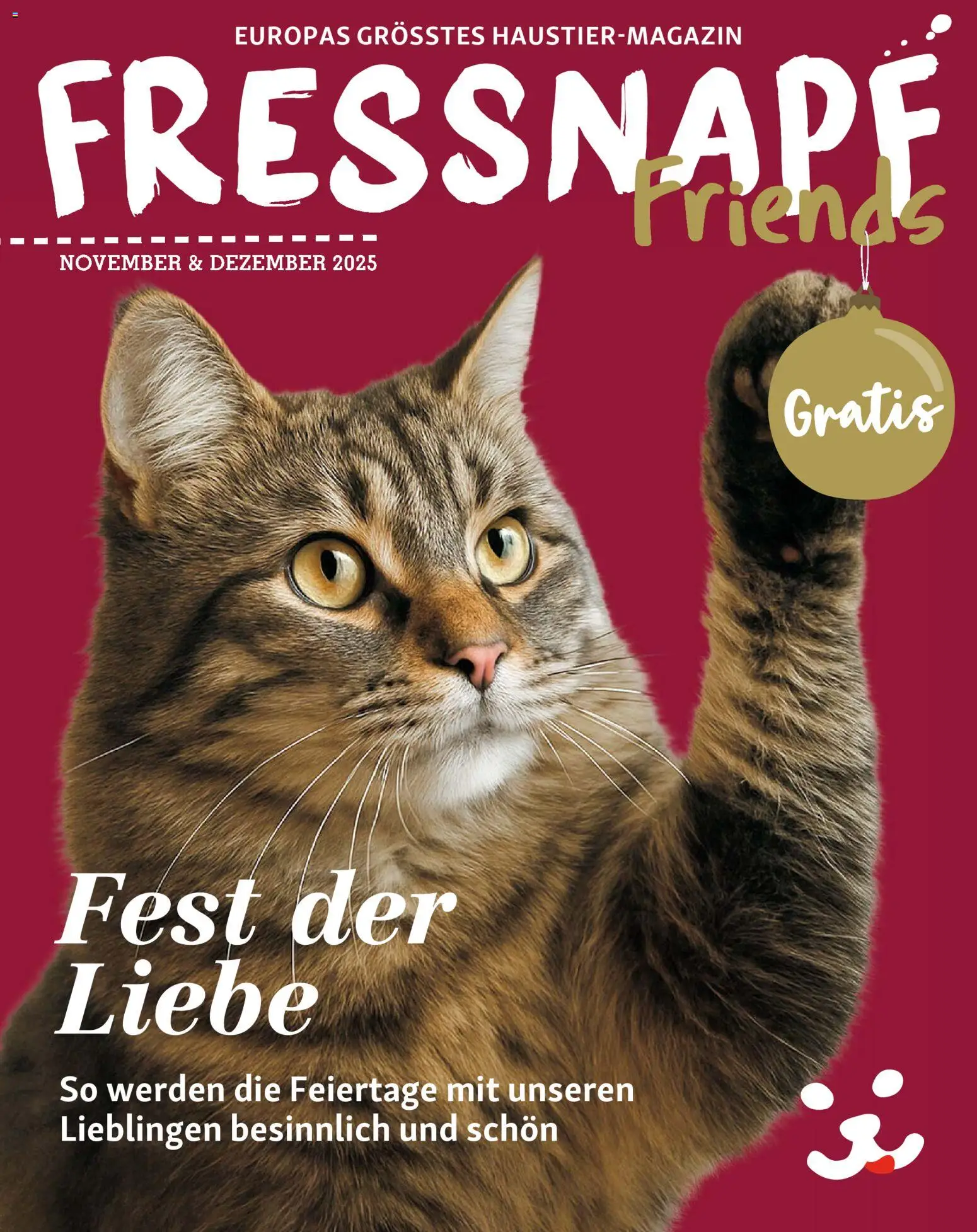 Vorschau des Merkblatts Magazin vom Shop Fressnapf gültig von 01.11.2025 bis 31.12.2025