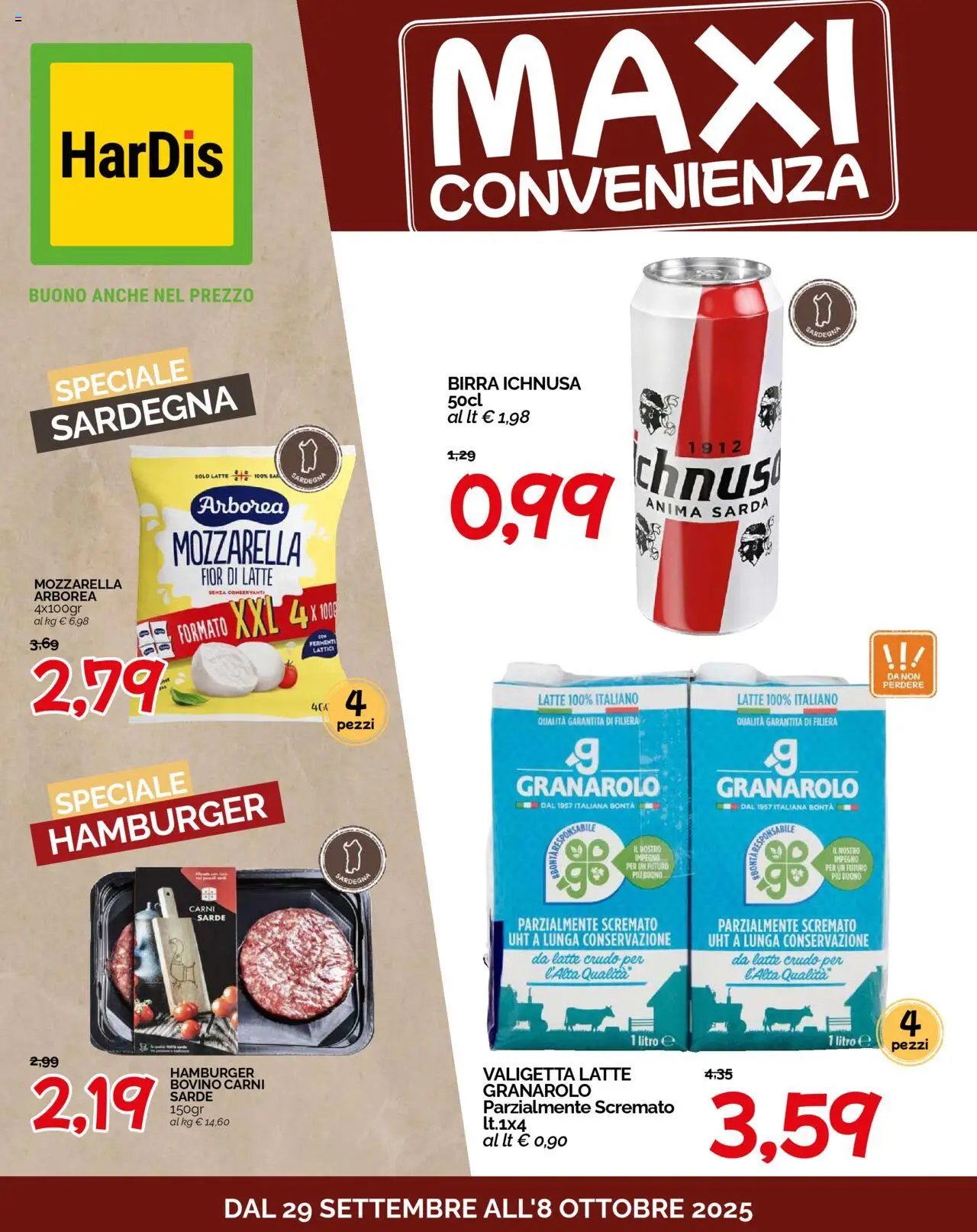 Volantino HarDis valido da 29/09/2025 numero di pagina 1