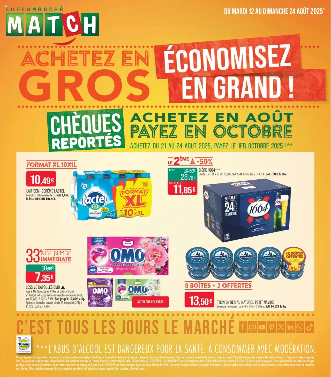 Catalogue de la boutique Match Supermarché valable du 12/08/2025 - Page numéro 1