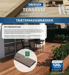 Eksempel på tilbudsavis Terrasse (ekskl.moms) fra butik Davidsen gyldig fra 19/05/2024