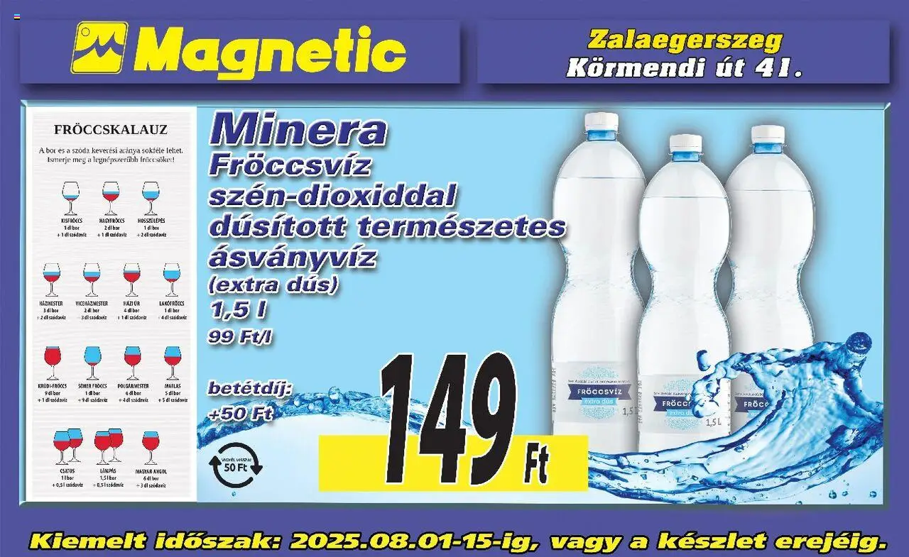 Magnetic aktuális szórólap, érvényes 2025.08.01.-től - 1 oldal
