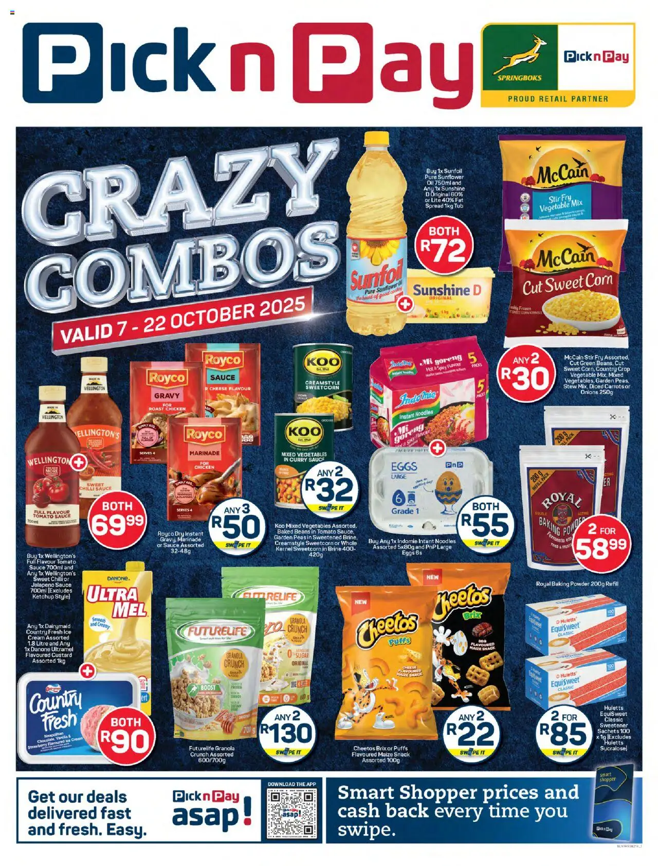 Pick n Pay Crazy Combo Specials from 07/10 - 22/10/2025 > Promotions